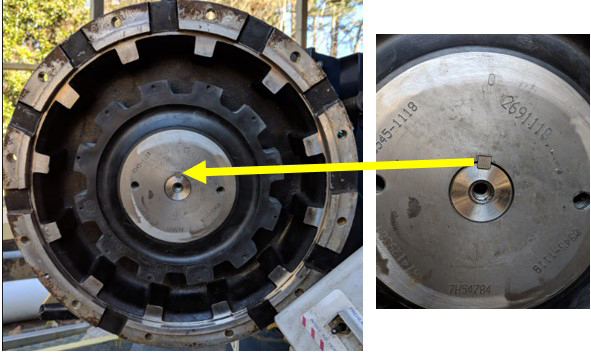 Generator-shaft-keyway